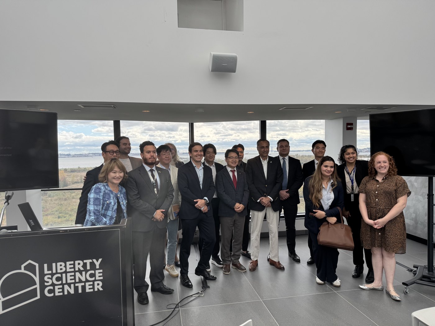 KCED delegation at Liberty Science Center